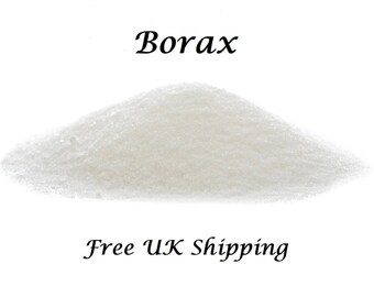 Borax, FREE UK Shipping, Perfect for Slime, 100 gms Sodium Tetraborate Decahydrate. 20 Mule Team Borax,