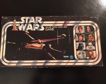 Vintage 1977 original Star Wars Escape from the Death Star board game.