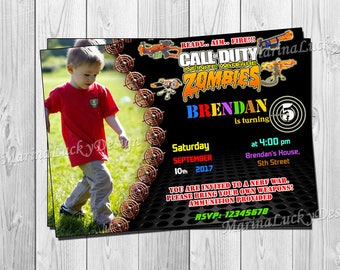 NERF invitation, Nerf Birthday invitation, Nerf Party invitation, Nerf Birthday, Nerf Wars Initation, Nerf Birthday Invite - ONLY FILE