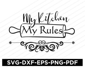 Download Kitchen rules svg | Etsy