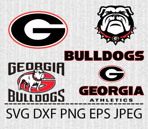 SVG Georgia Bulldogs Logo Vector Layered Cut File Silhouette