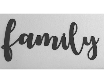 Metal family sign Etsy