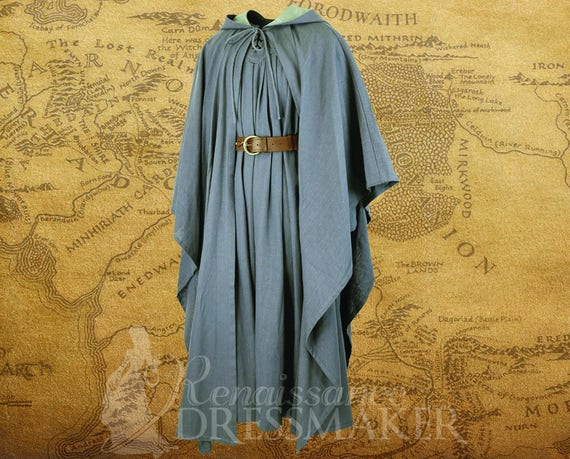 Wizard Robe and Cloak Set Travelers Cape Medieval Robe