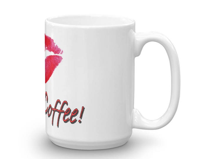 Mmm Coffee, Lipstick Coffee Mugs for Coffee Lovers, Lips coffee cup Gifts for Teachers, Mom, Friend, Grandma, Girls, Women, Coffee Shop