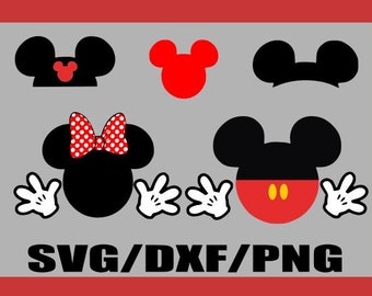 Mickey gloves svg | Etsy