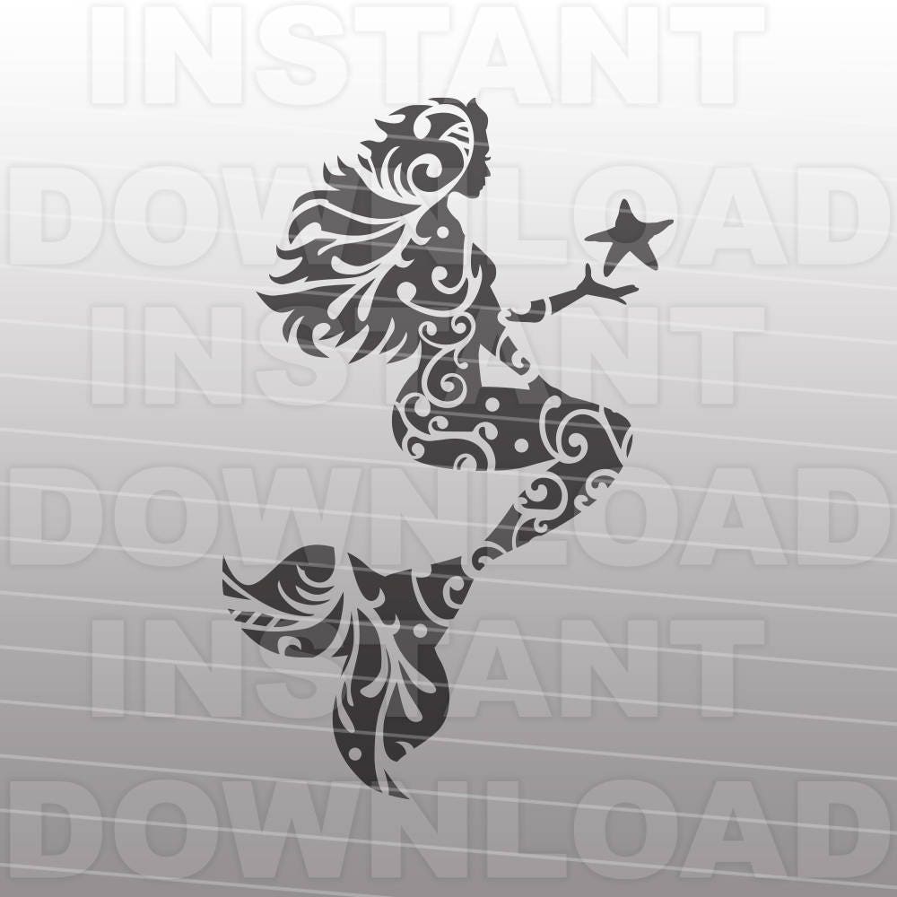 Free Free 214 Silhouette Cameo Mermaid Svg Free SVG PNG EPS DXF File