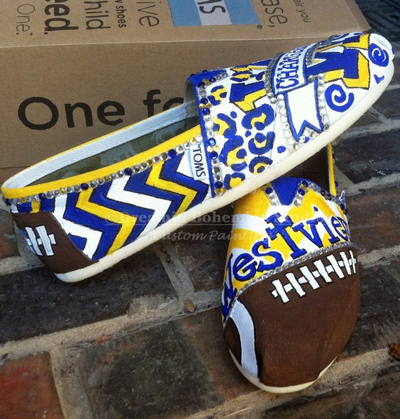 Custom Painted Toms Handpainted Slip ons Shoes Softball Team