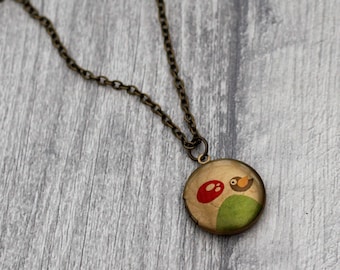 Bird Locket Necklace