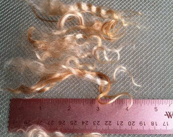 Lavar el mohair 3-4 pulgadas bebé muñeca pelo / renace / bebés / reroot/enraizamiento/spinning/fibra/aguja de fieltrar