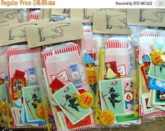 ONSALE Vintage 36 Pc Circus/Carnival/Party pack for Altered Art