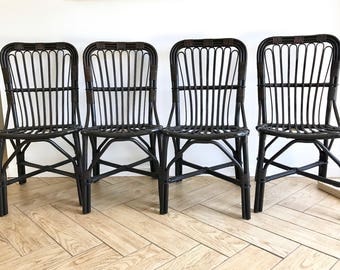 Bamboo Rattan Chairs bamboo chair | etsy Bamboo Rattan Chairs bamboo chair | etsy