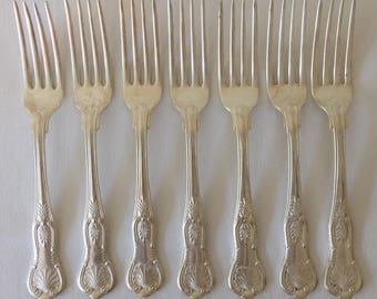 Reed and Barton Silverplate Forks - Set of Seven