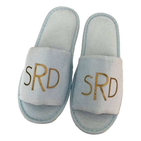 monogram bedroom slippers