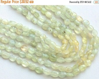 ON SALE 55% Prehnite Beads, Shaded Prehnite Faceted Oval Beads, Prehnite Oval Nuggets, Prehnite Necklace, 8-10mm, 13 Inch, 36 pcs - RAMA123
