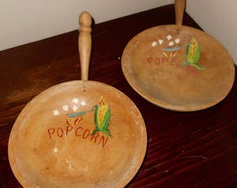 Vintage Wooden Popcorn Bowls - Movie Night - Popcorn Bowls - Fred Roberts Company - San Francisco