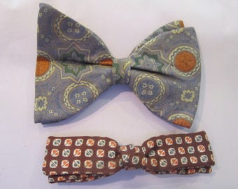 vintage bow ties two bow ties clip on mens ties