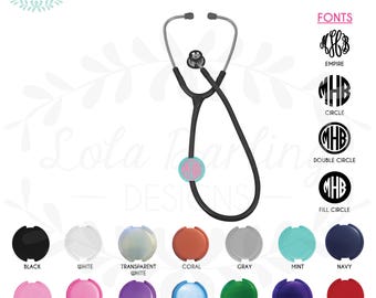 Monogram Stethoscope Clip / Nurse stethoscope clip