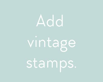 Add Vintage Postage Stamps (U.S. Only)