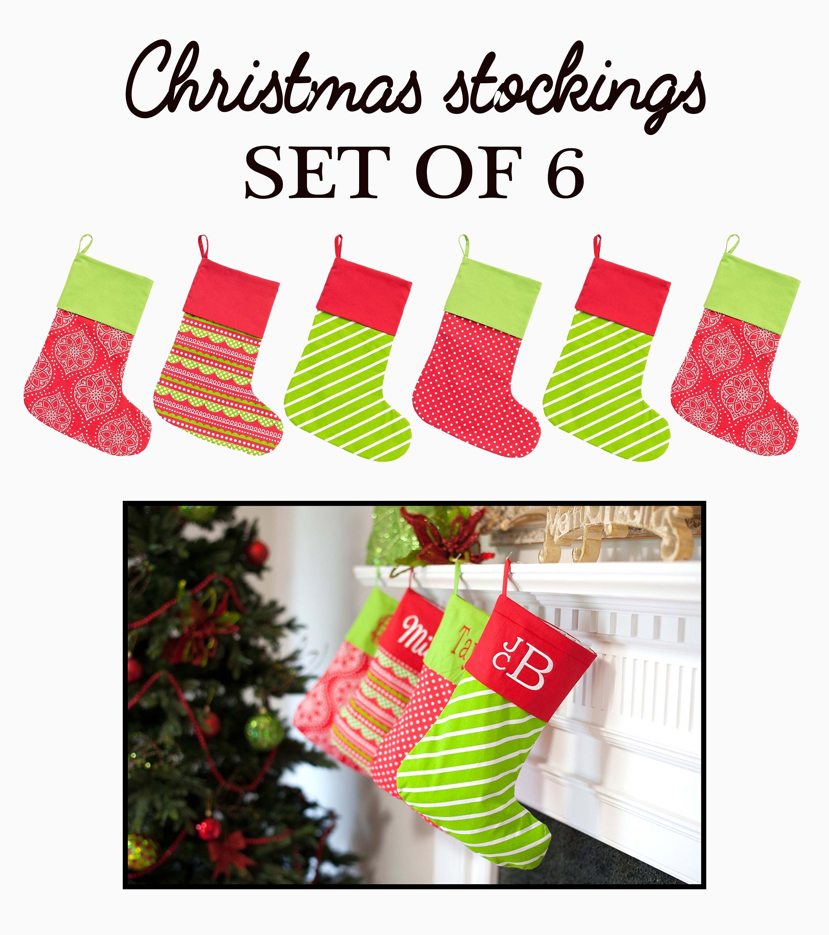 Personalized Family Christmas Stockings 
