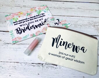 Bridesmaid gift box Proposal gift MOH box Puzzle Custom gift box Personalized Holiday Gift box Birthday gift Flower girl gift