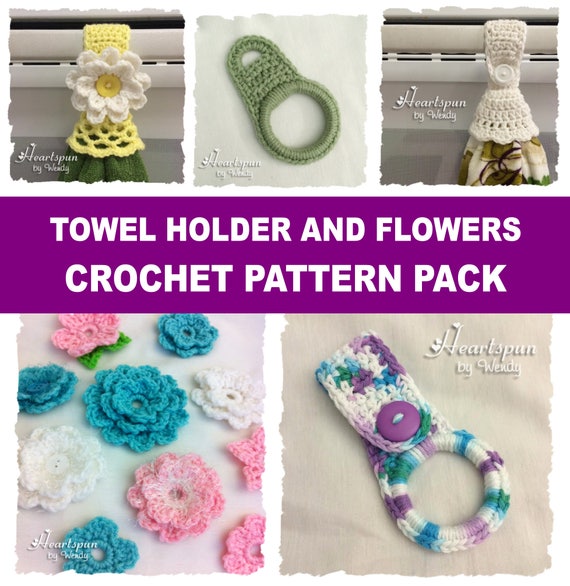 CROCHET PATTERN to make a towel ring for hand towels or dish