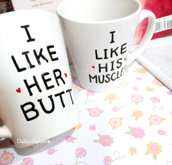 His and Hers mugs Personalized mug Engagement Gift Mug