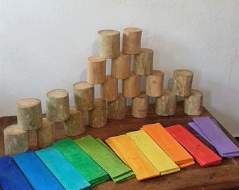 Giant building wood Blocks set / Wiwiurka building blocks