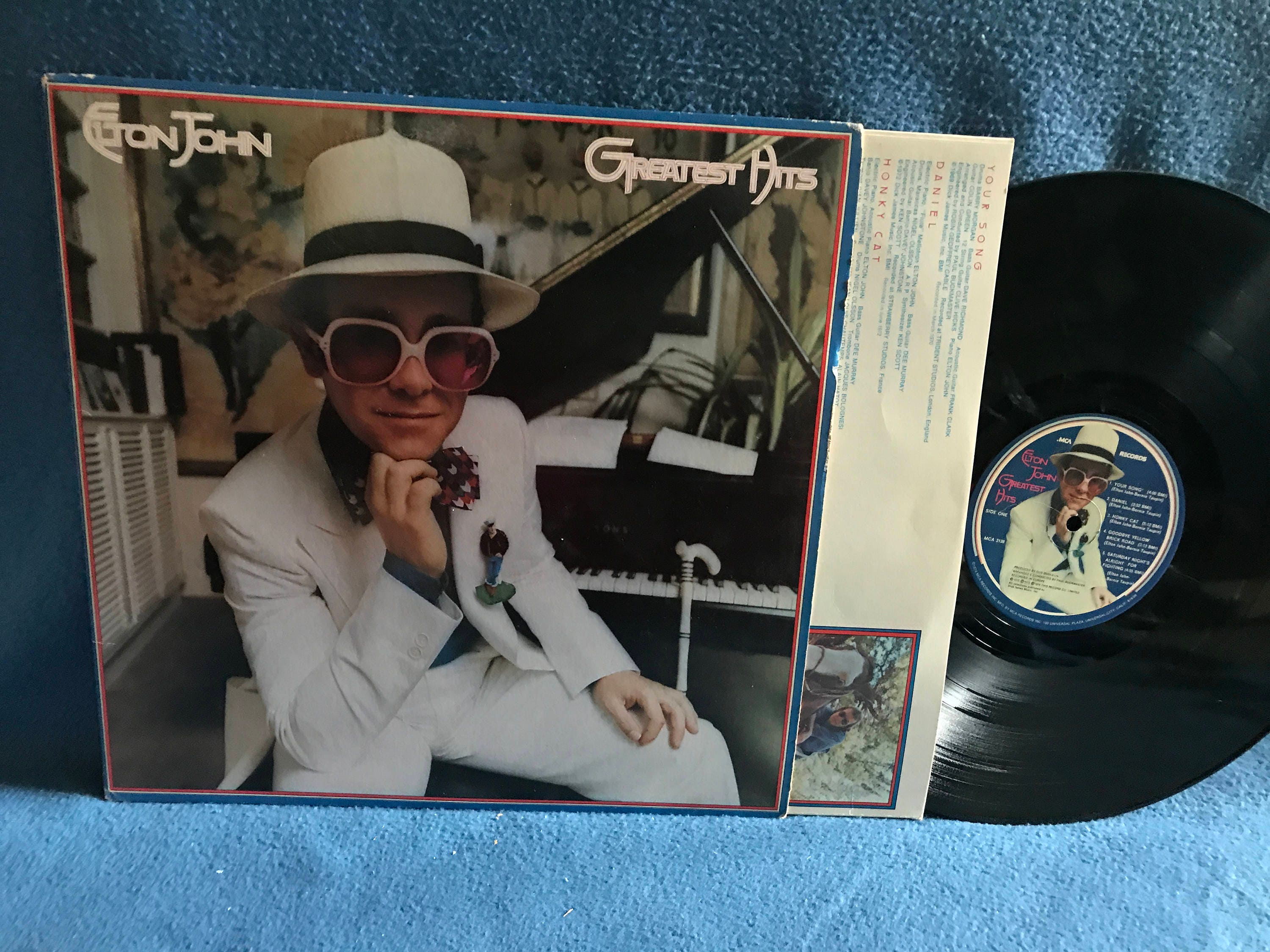 Vintage Elton John Greatest Hits Vinyl LP