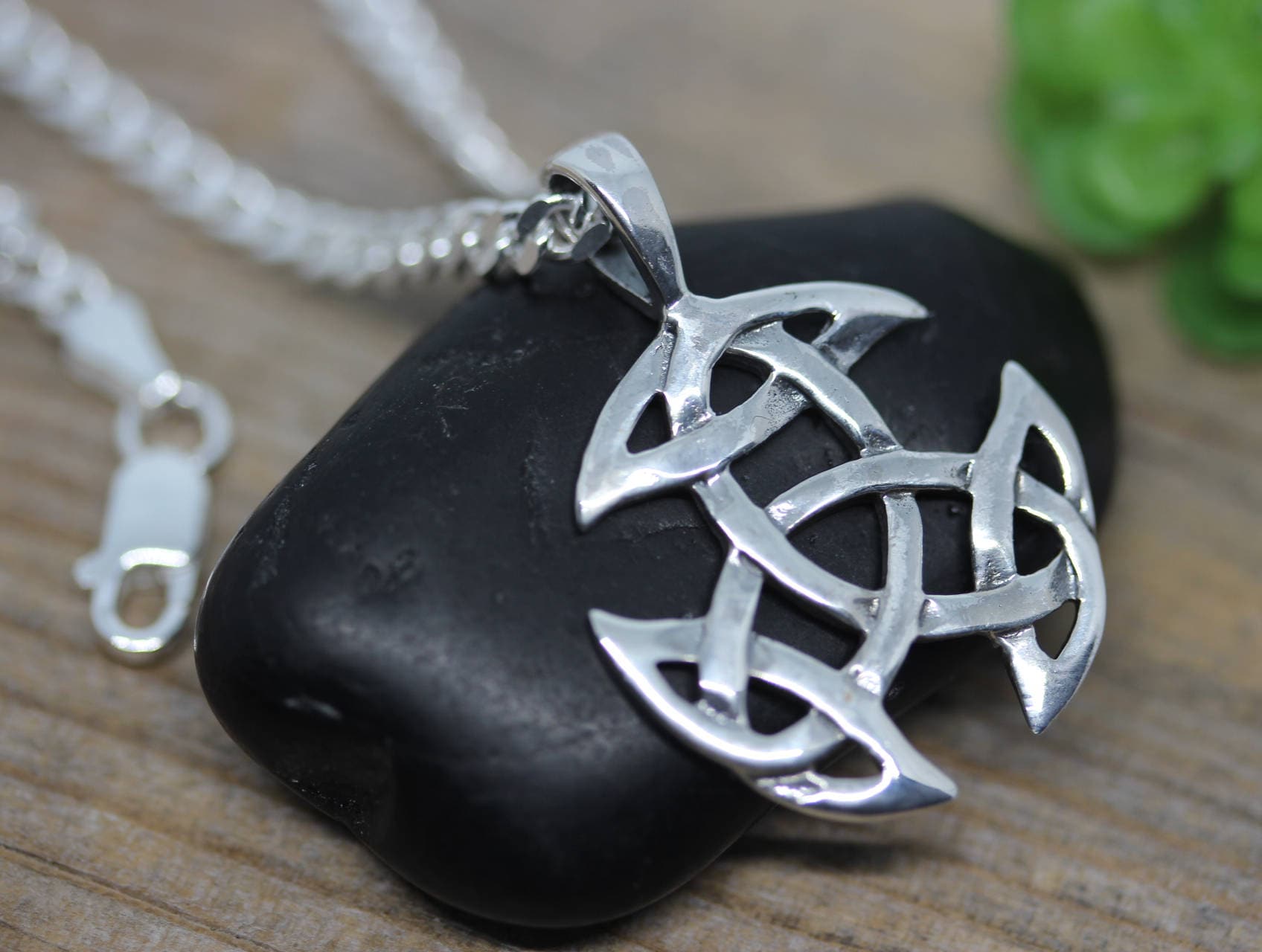 Sterling Silver Celtic Knot Necklace Unisex Necklace Mens   Il Fullxfull.1354107003 Fhp4 