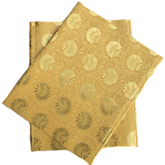 Gold Gele fabric/ one set African gele/ head wraps Nigerian