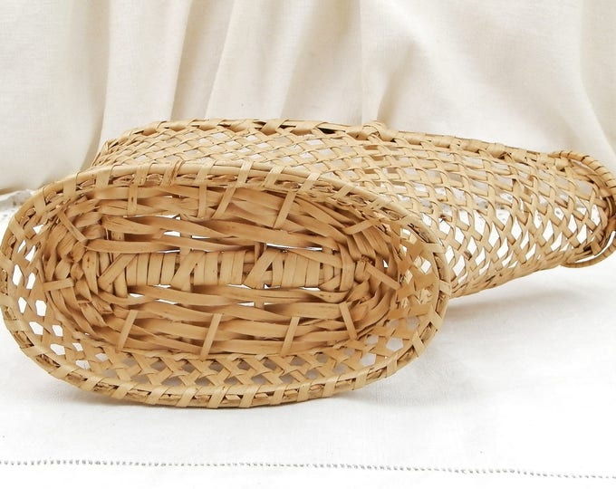 Vintage French Woven Wicker Wine Bottle Holder Basket, Retro Mediterranean Serving Tableware from France, Dinner Party Table Accessory Vintage French Woven Wicker Wine Bottle Holder Basket, Retro Mediterranean Serving Tableware from France, Dinner Party Table Accessory