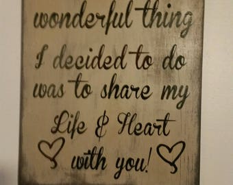 The most wonderful thing I decided to do Vinyl wall decal