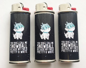 Rick and Morty Snowflake Metal Lighter Case