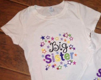 Big Sister Embroidery Design Only