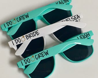Personalized Sunglasses, Wedding Favors, Bachelorette Gifts, Bachelorette Party Favors, Destination Wedding, Party Favors
