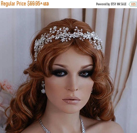 Bridal Wreath Headpiece Bride Headband Floral Wedding Vine