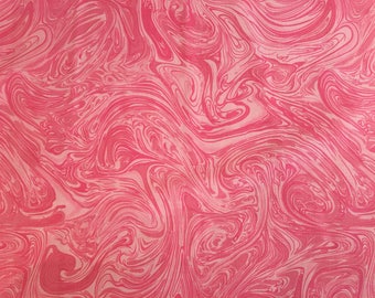 Pink fabric by the yard - pink swirl fabric - pink marble fabric #1590