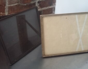 2 Vintage Free Standing Photo Picture Frames
