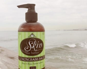 SUMMER LOTION SALE Vegan Body Lotion // Sage // Thick like body butter // Available in an 8 oz bottle or jar // non-greasy // makes a great