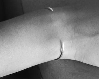 Open ring claw sterling silver