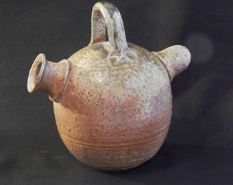 Soda Fired Hand-thrown Stoneware Ceramic Spanish Water Jug
