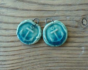 Ceramic pendant .Ceramic handmade