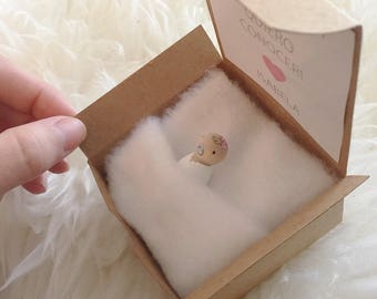Wooden peg doll Pregnancy/Baby Gender announcement