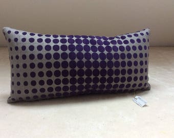 Pattern purple velvet cushion