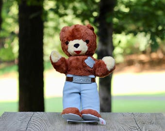 Vintage Ideal Toy Smokey Ranger Plush Toy / Smokey the Bear Doll / Ideal Toy Corp. / It's a Wonderful Toy / Smokey the Bear Plush Toy