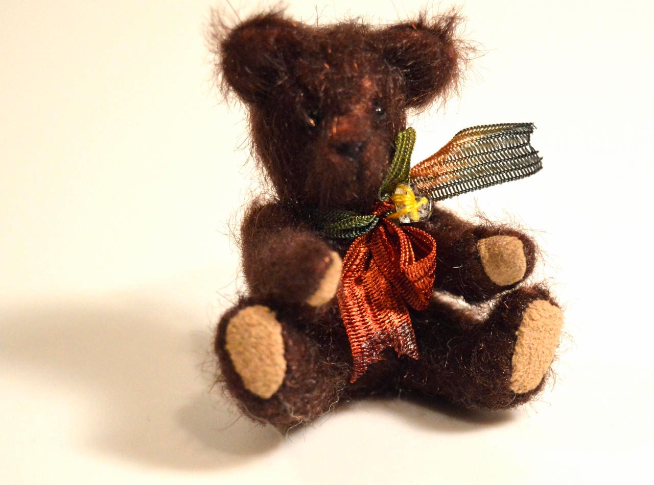 Miniature teddy bear dollhouse teddy bear artist bear