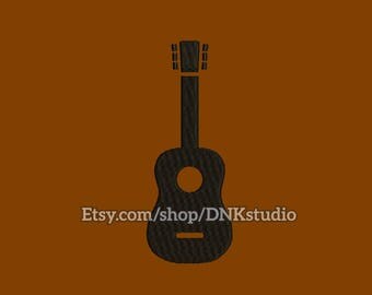 Classical Guitar Embroidery Design - 6 Sizes - INSTANT DOWNLOAD
