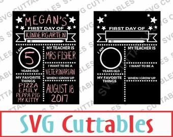 First day of school svg, eps, dxf, Last day of school, Digital Cut File for Cutting Machines