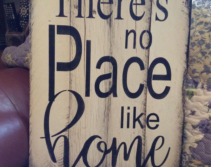 There's no place like home pallet wood sign