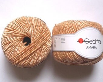 10 pelotes 80 coton Amara saumon 03721 GEDIFRA